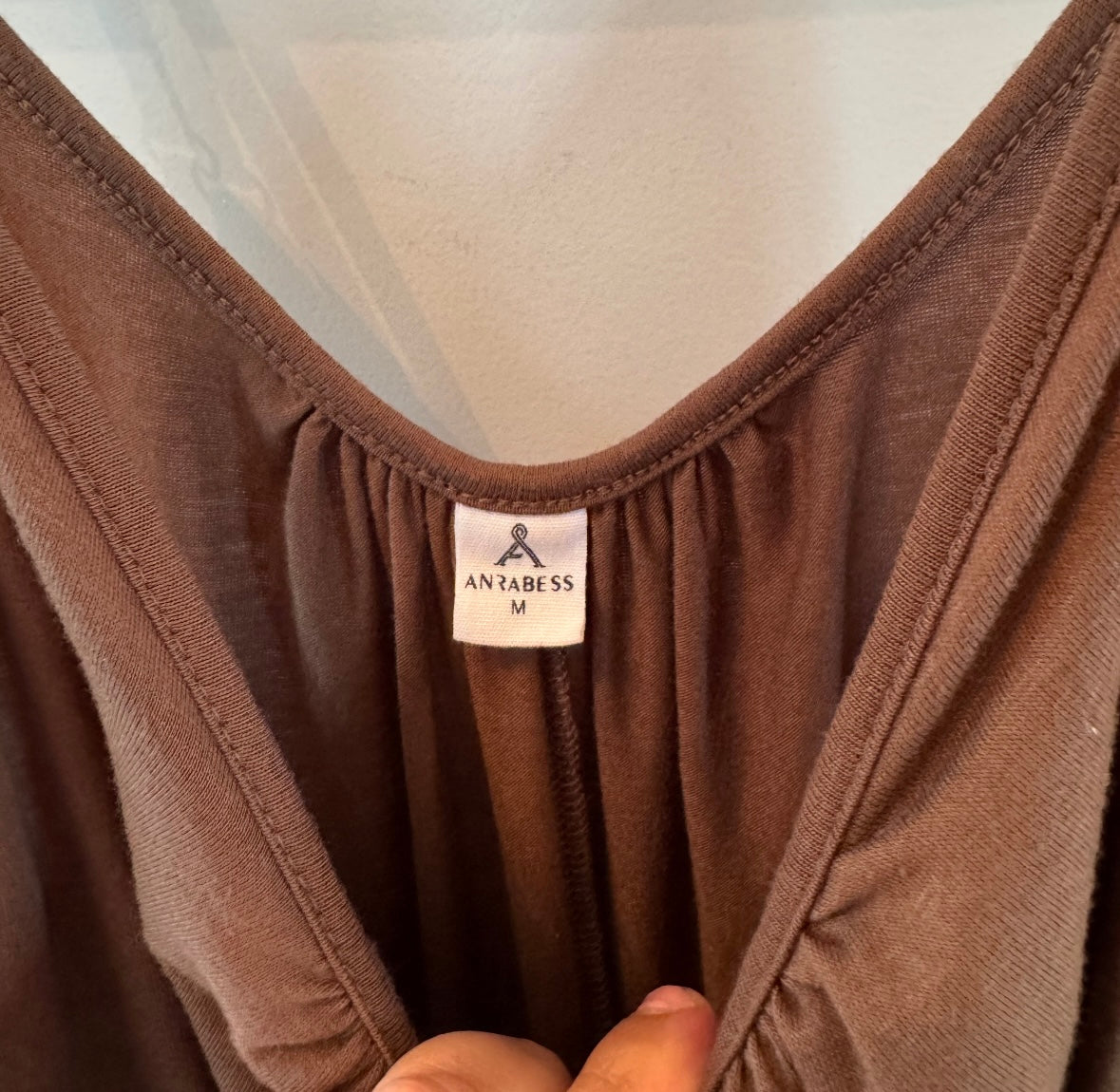 Anrabess Jumpsuit Women’s Medium Brown