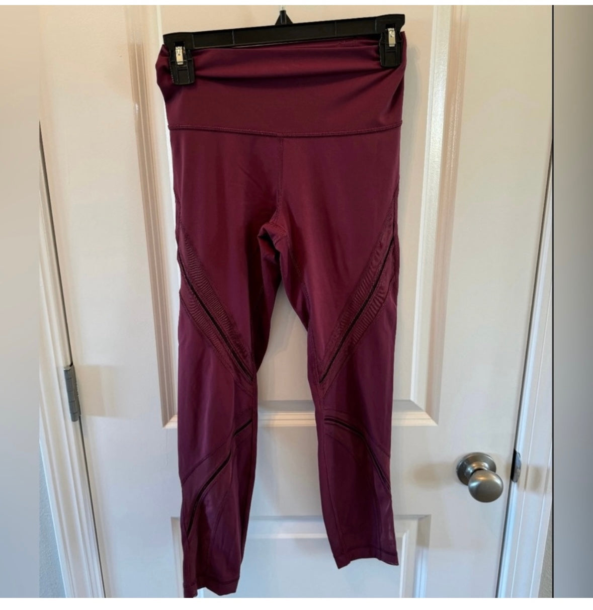 Lululemon High Rise Full Length Leggings Women’s 6 Burgundy
