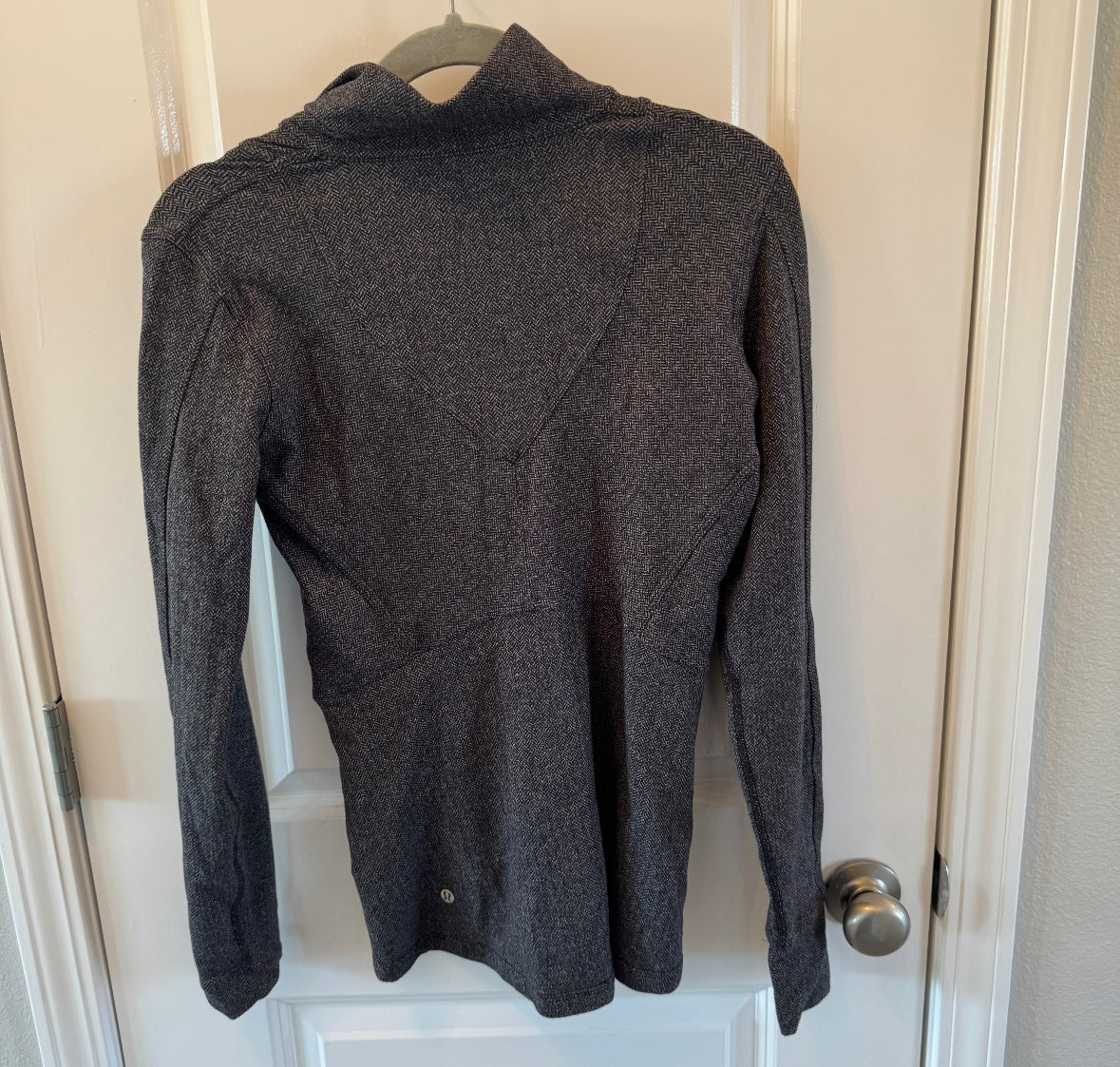 Lululemon Kanto Catch Me Half Zip Women’s Size 4 Herringbone Black