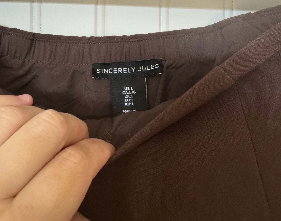 Sincerely Jules Vest and Skirt Matching Set Women’s Large NWT