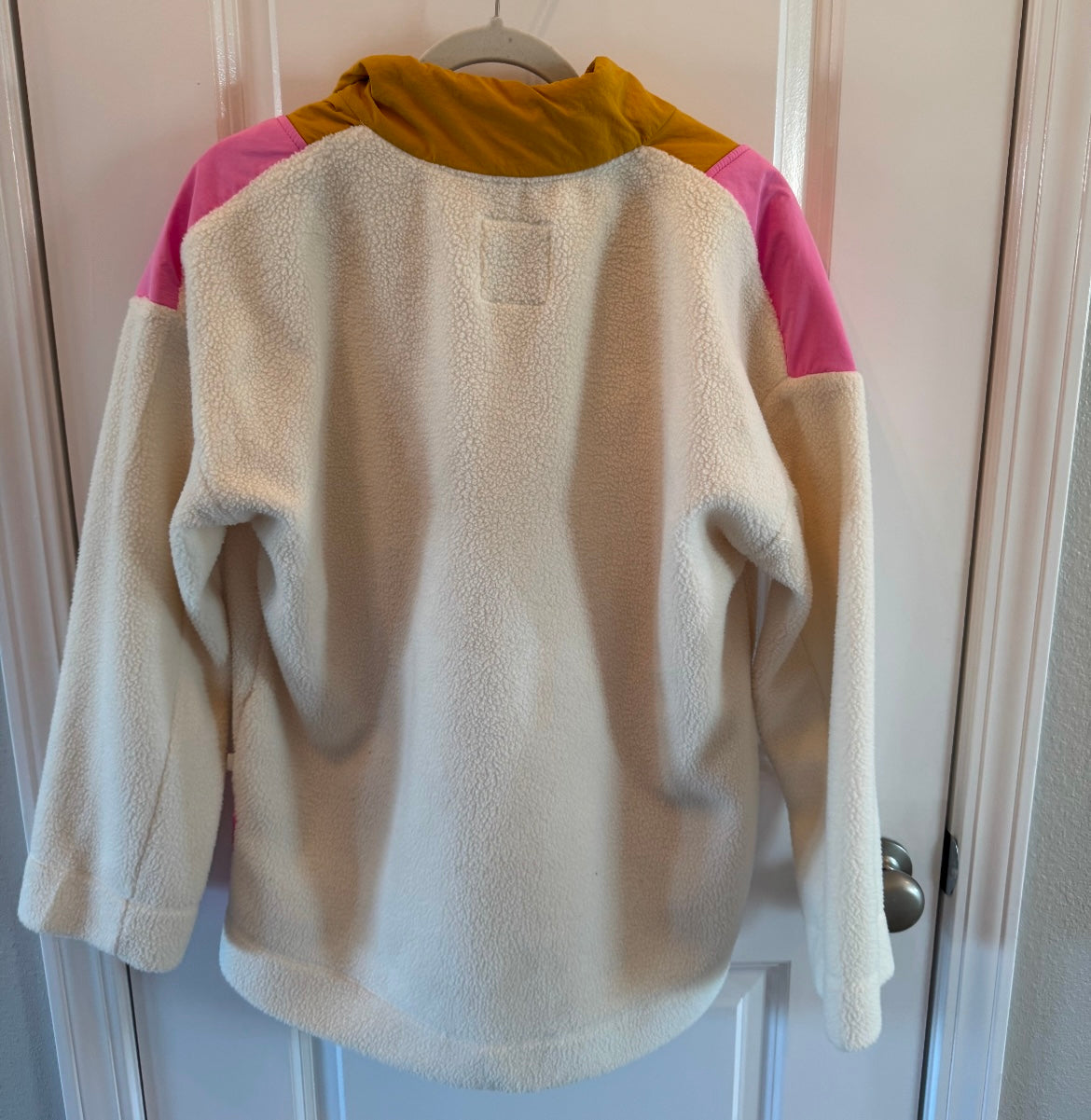 Free Assembly Half Zip Mixy Popover Women’s Large Cream