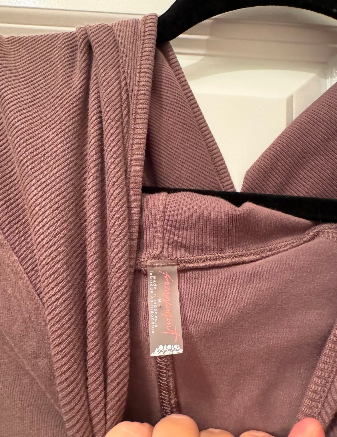 Free People FP Movement Hot Shot Hooded Co-Ord Matching Set Women’s Medium Charcoal Brown