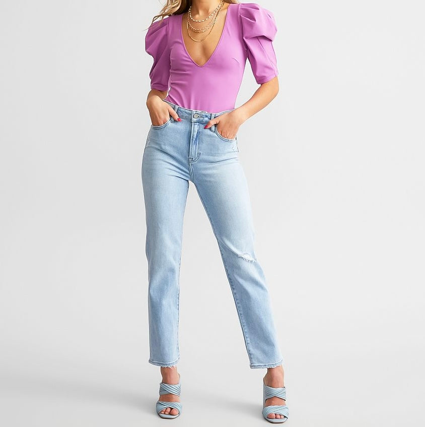 Free People Va Va Voom Bodysuit Women’s Size Medium Wildberry