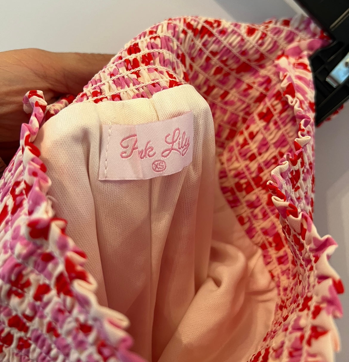 Pink Lily Ditzy Floral Skirt Women’s XS Pink