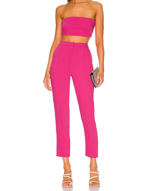 Revolve Superdown Sarah Matching Set Women’s Size XS Hot Pink NWT