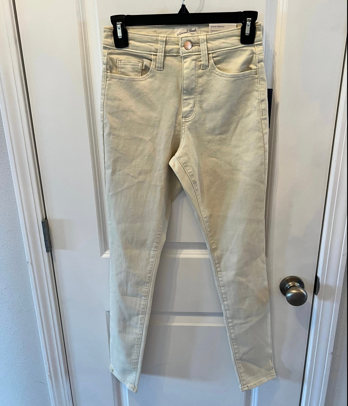 Universal Thread High Rise Skinny Jeans Women’s 0 Reg Cream NWT