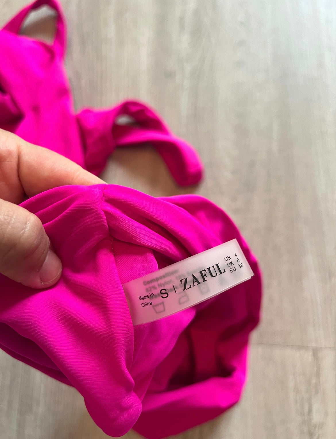 Zaful Neon Bikini Women’s Size Small Pink