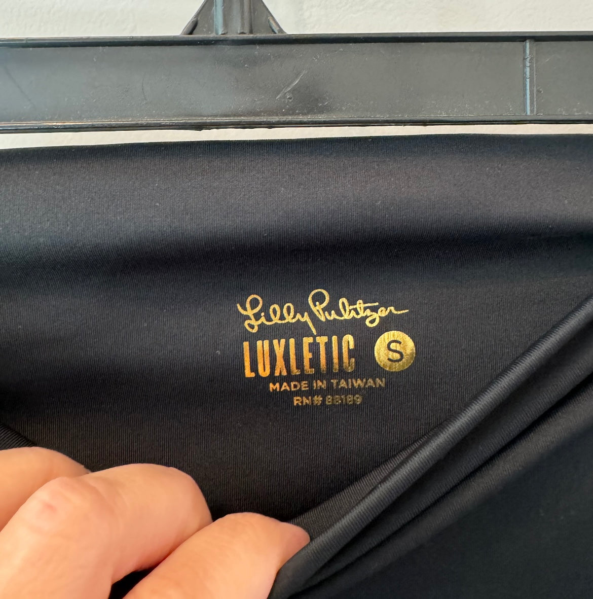 Lilly Pulizter UPF 50+ Luxletic Carpe Vita Flare Legging Women’s Size Small Black