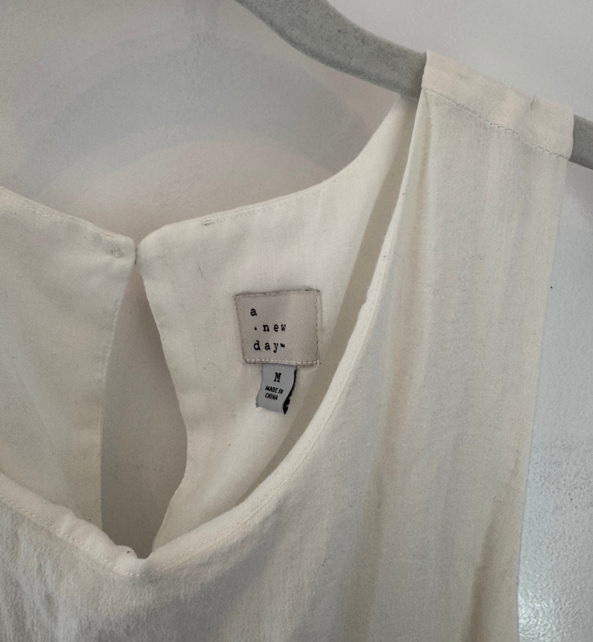 A New Day Tiered Midi Dress Women’s Medium White