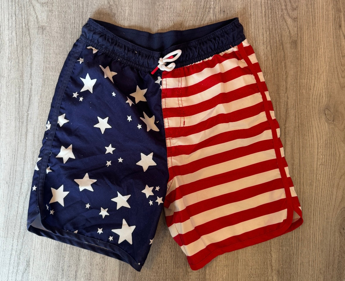 Cat & Jack Americana Swim Trunks Youth Size Large