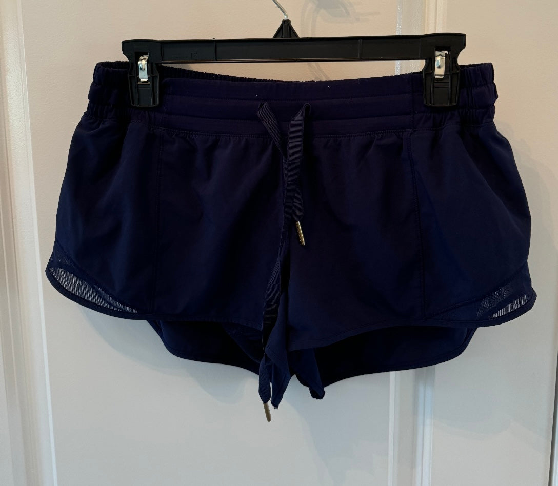Lululemon Hotty Hot Active Shorts Women’s Size 8 Navy
