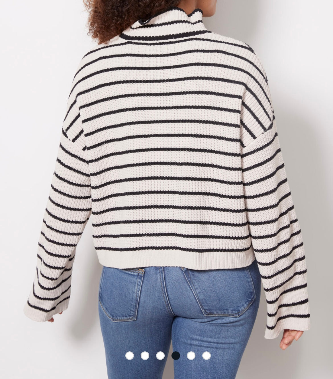 Sanctuary Stripe Stay Cozi Chenille Knit Sweater Women’s Size Small Cream