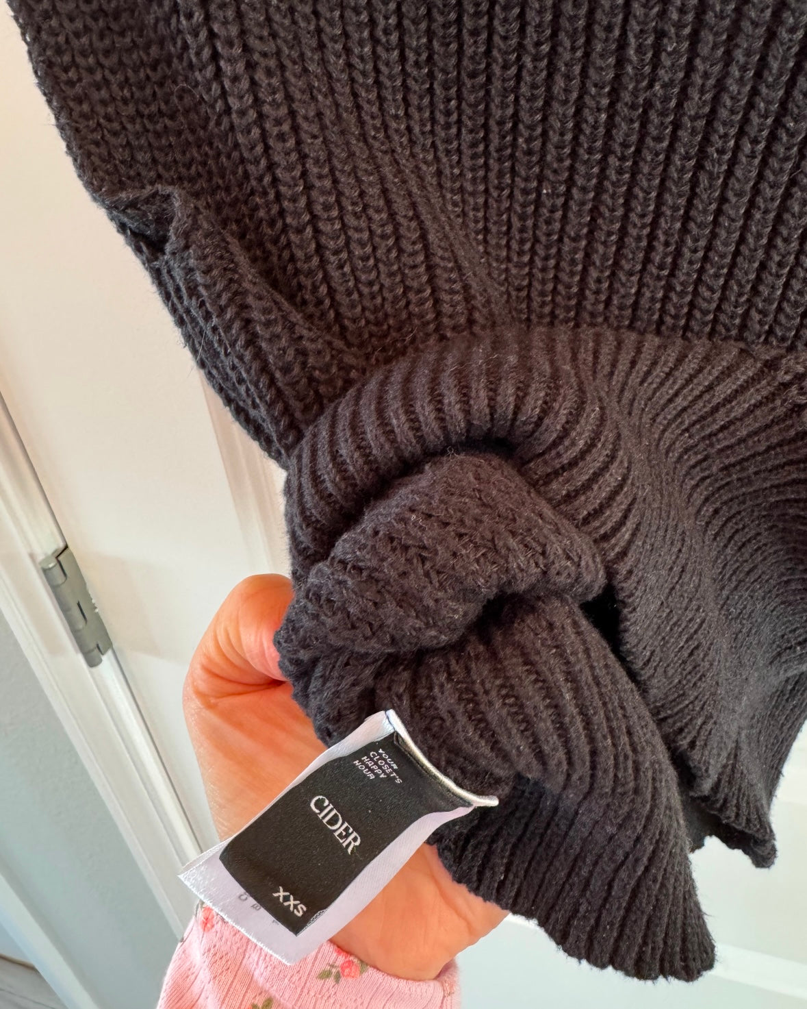 Cider Knit Sweater Women’s XXS Black