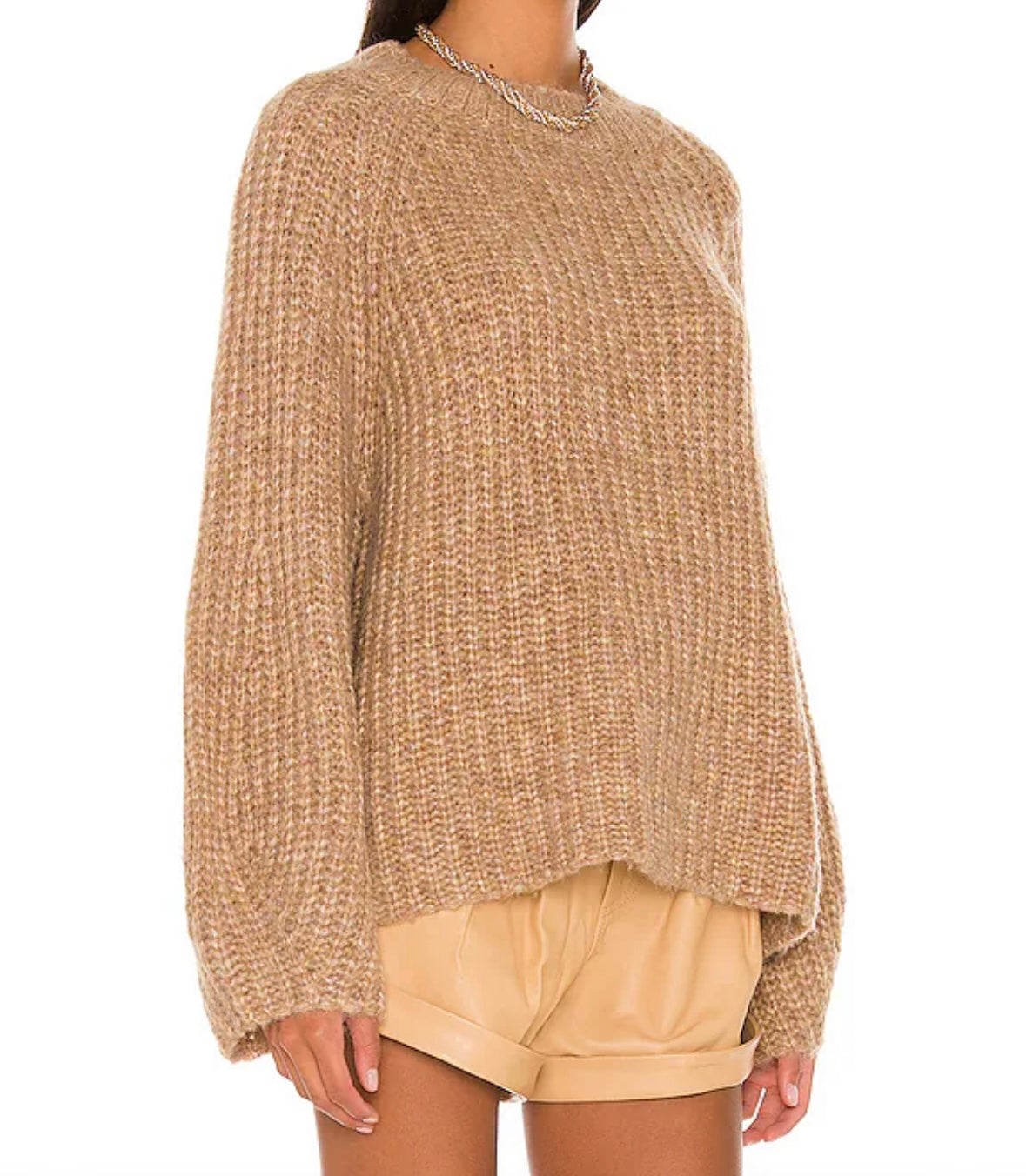 Revolve L'Academie Sonoma Wool Sweater Women’s XS Toffee