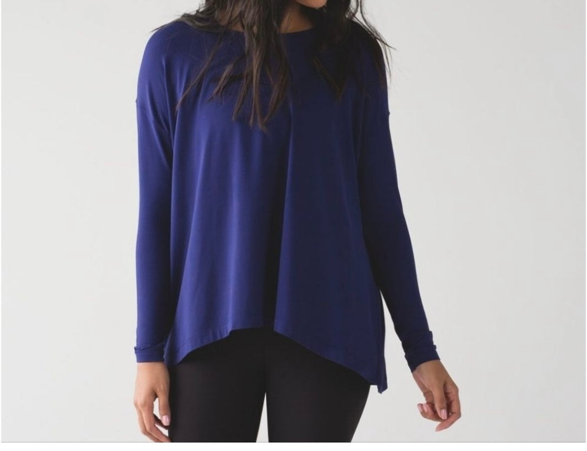 Lululemon City Bound Shirt Women’s Size 12 Emperor Blue