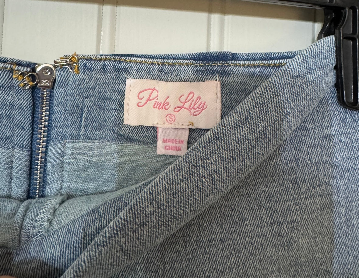 Pink Lily Denim Matching Set Women’s Small/Medium
