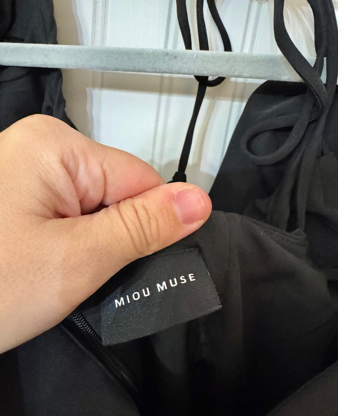 Miou Muse Puff Sleeve Bustier Dress Women’s Small Black