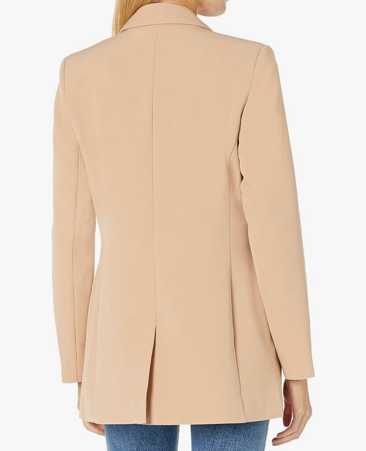 The Drop Blake Long Blazer Women’s Size Small Tan