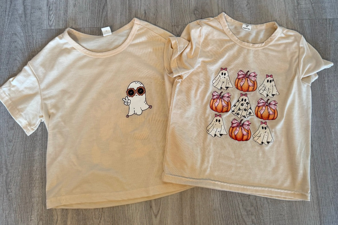 Bundle of Halloween Tees Toddler Size 4 Years