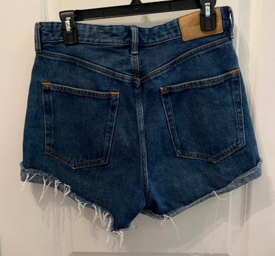 H&M Cutoff High Waist Denim Shorts Women’s Size 8