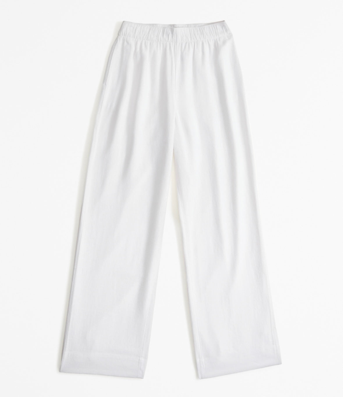 Abercrombie & Fitch Linen-Blend Pull-On Pant Women’s Small Long White NWT