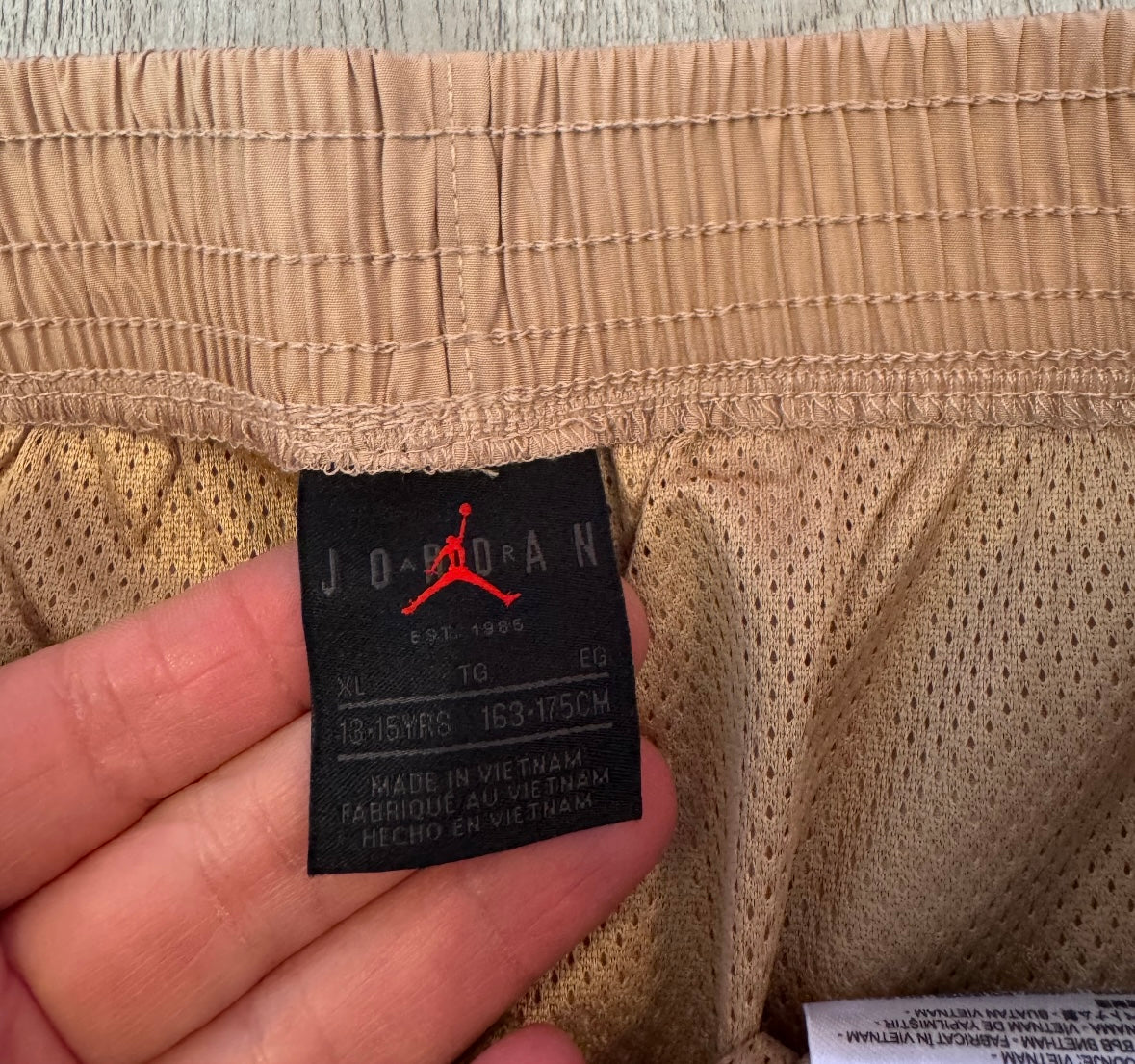 Jordan Joggers Youth Size XL Tan
