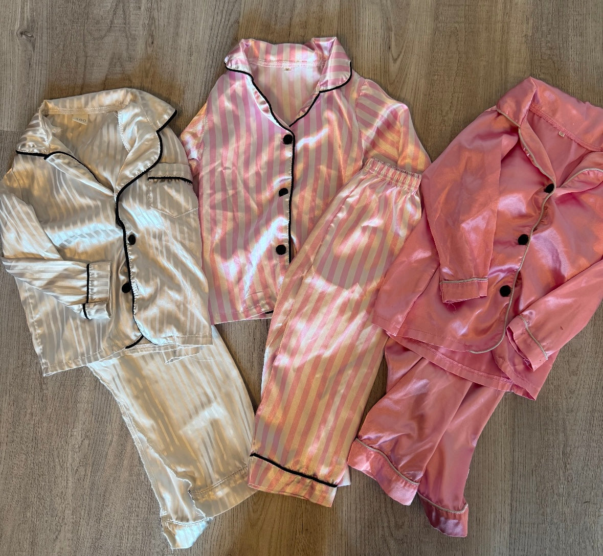 Bundle of Satin Pajamas Toddler Size 2T