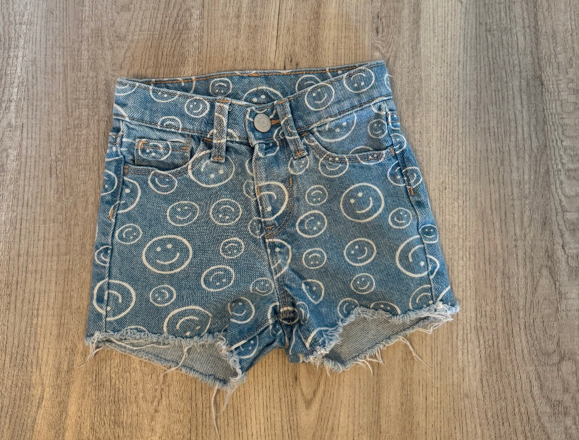Old Navy Smiley Denim Shorts Toddler Size 3T