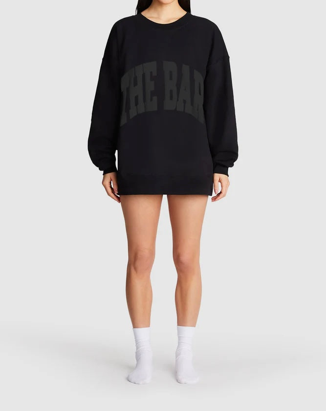 The Bar Varsity Sweatshirt Women’s Size XL Black