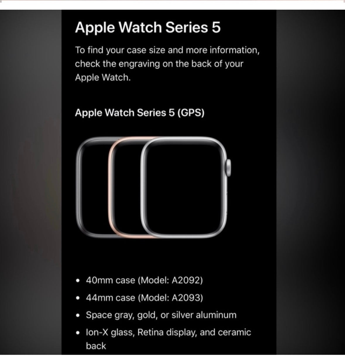 Apple Watch Series 5 (40mm) Gold with Original Apple Charger