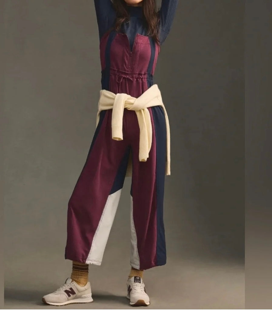 Anthropologie Daily Practice Utility Jumpsuit Women’s Small Navy