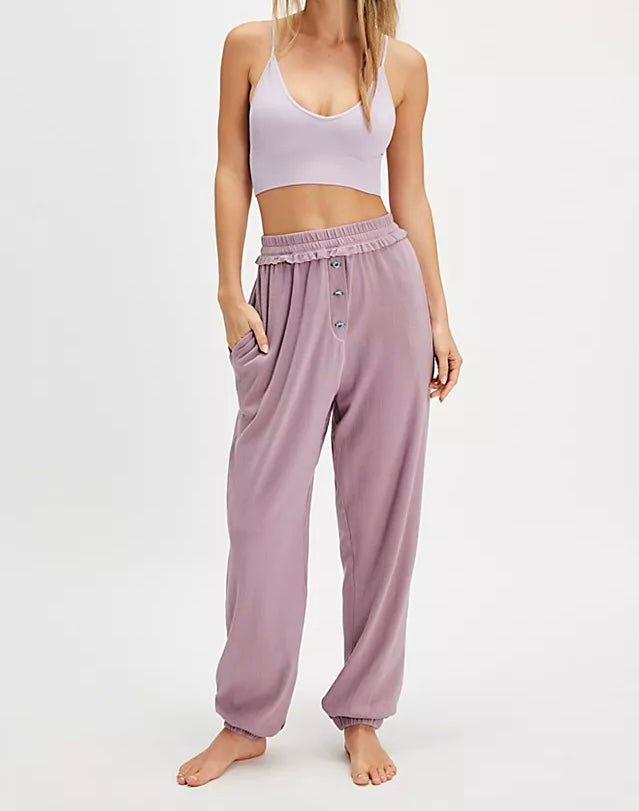 Free People All For You Joggers Women’s Medium Lilac NWT