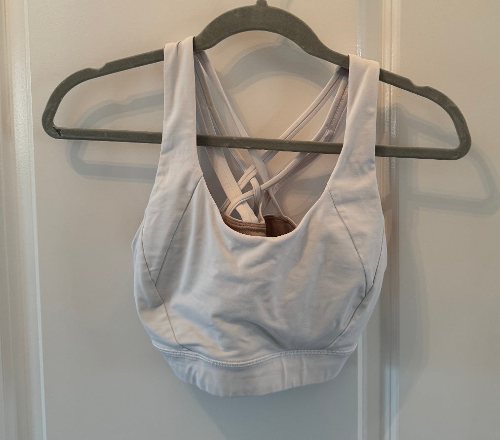 Lululemon Sports Bra Women’s Size 6 White