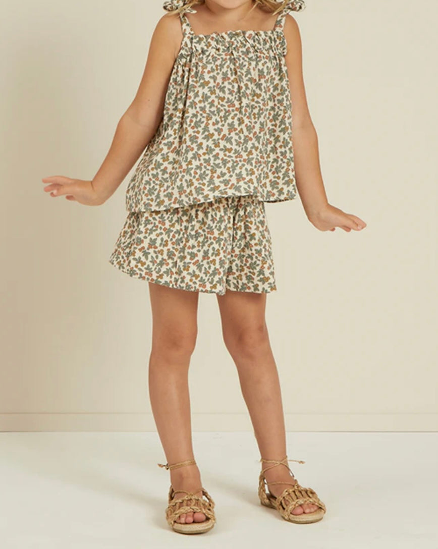 Rylee + Cru Remi Ditzy Floral Toddler Girl Matching Set NWT