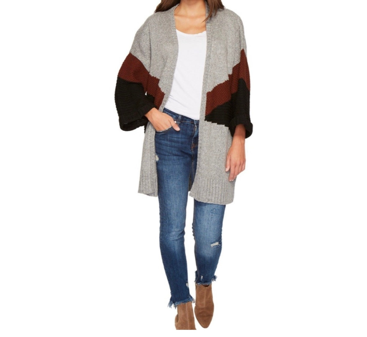 Amuse Society Beckett Cardigan Women’s M/L Gray