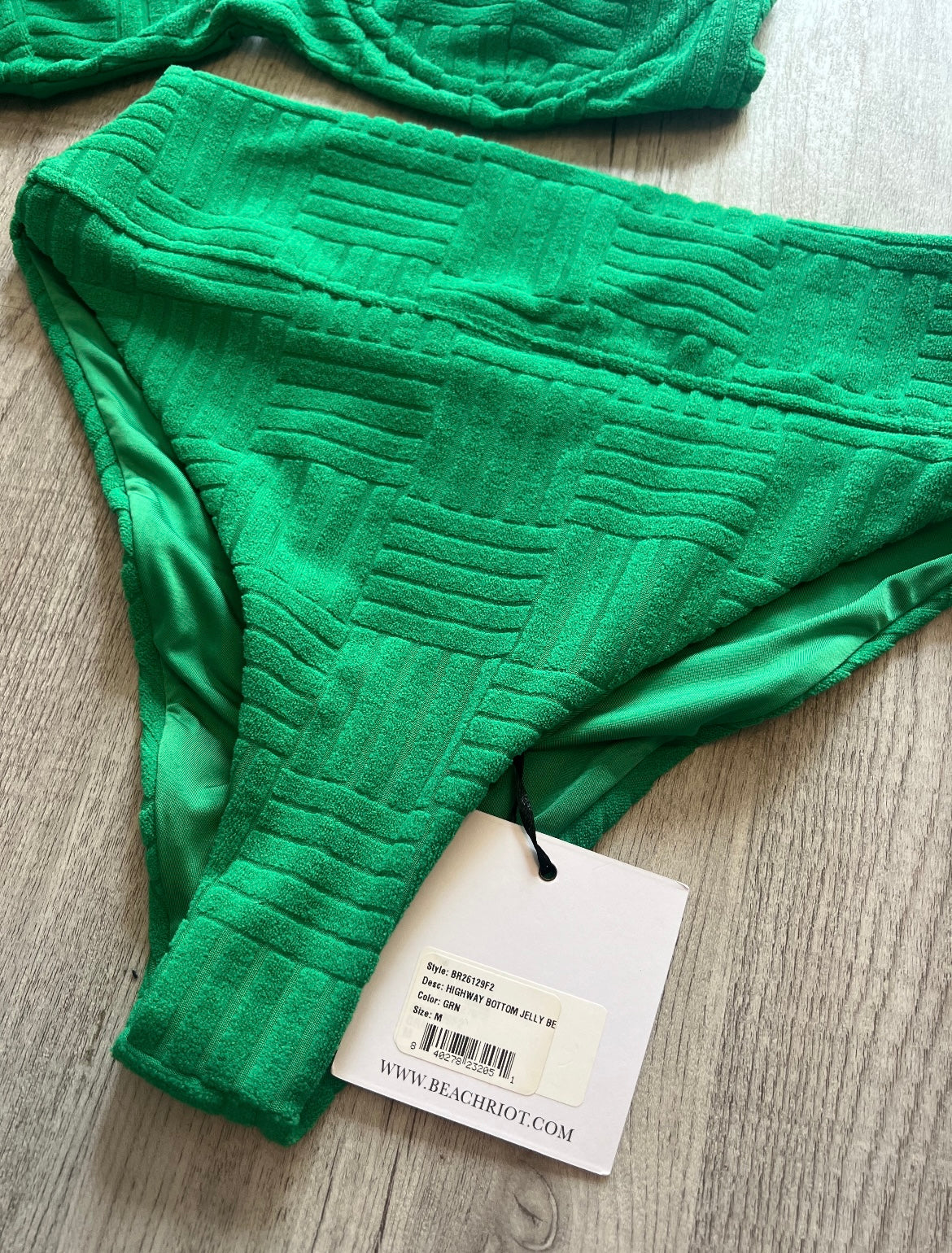 Beach Riot Underwire High Rise Bikini Women’s Size Medium/Large Green