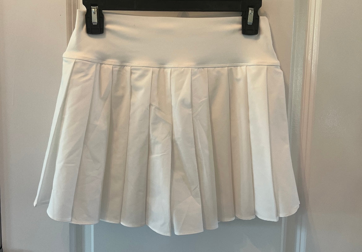 Yogalicious Pleated Active Skirt Women’s Size Large White