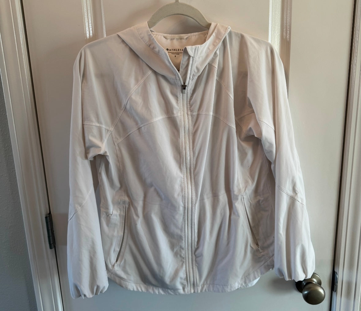 Athleta Racer Running Free Jacket Women’s Size Small White