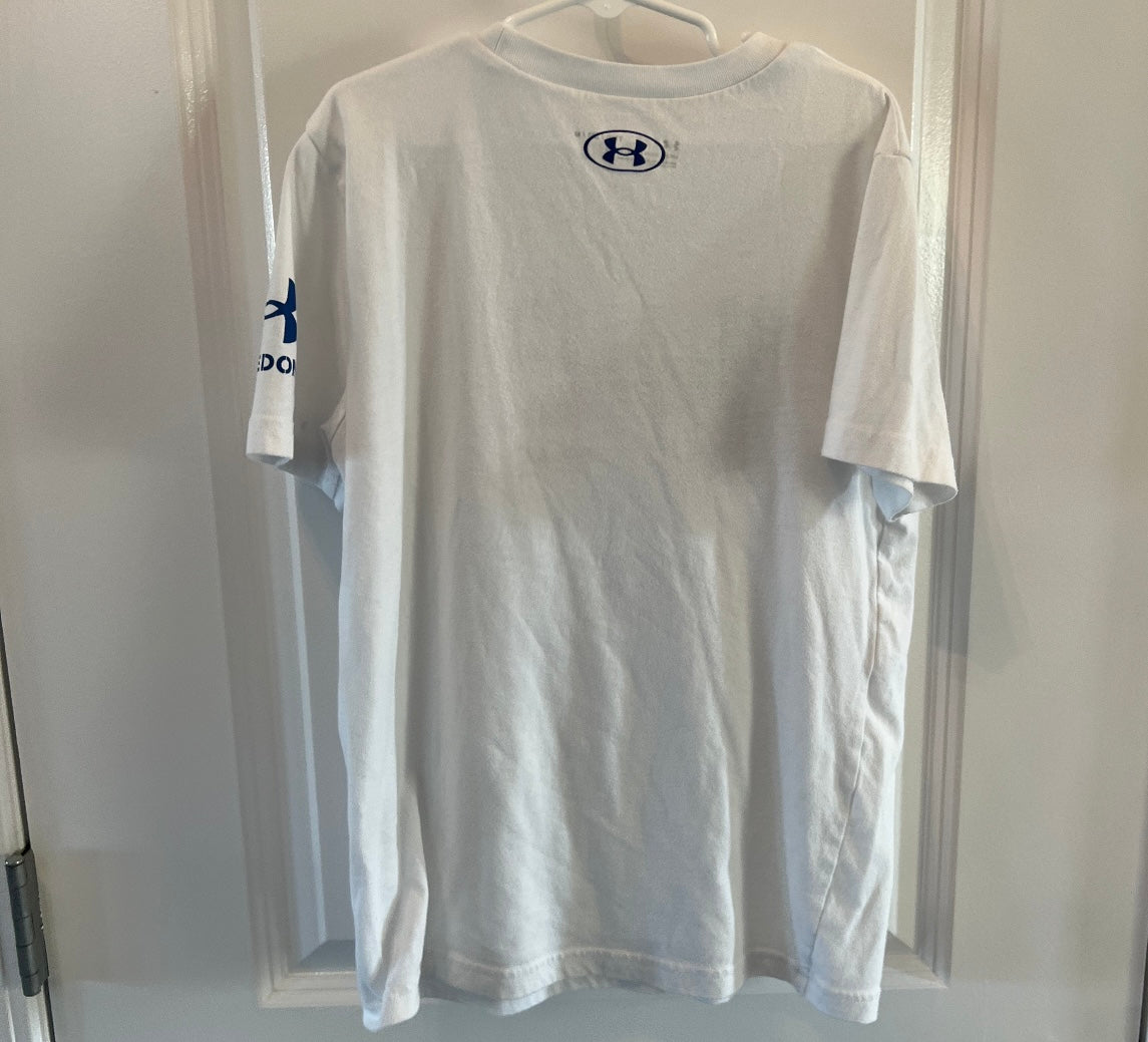 Under Armour Americana Short Sleeve Graphic Tee Youth Boy’s Size Medium White