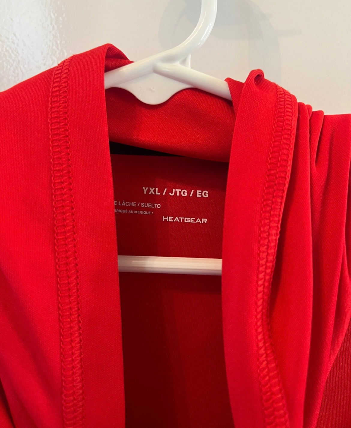 Under Armour Hooded Tee Youth Boy’s Size XL Red