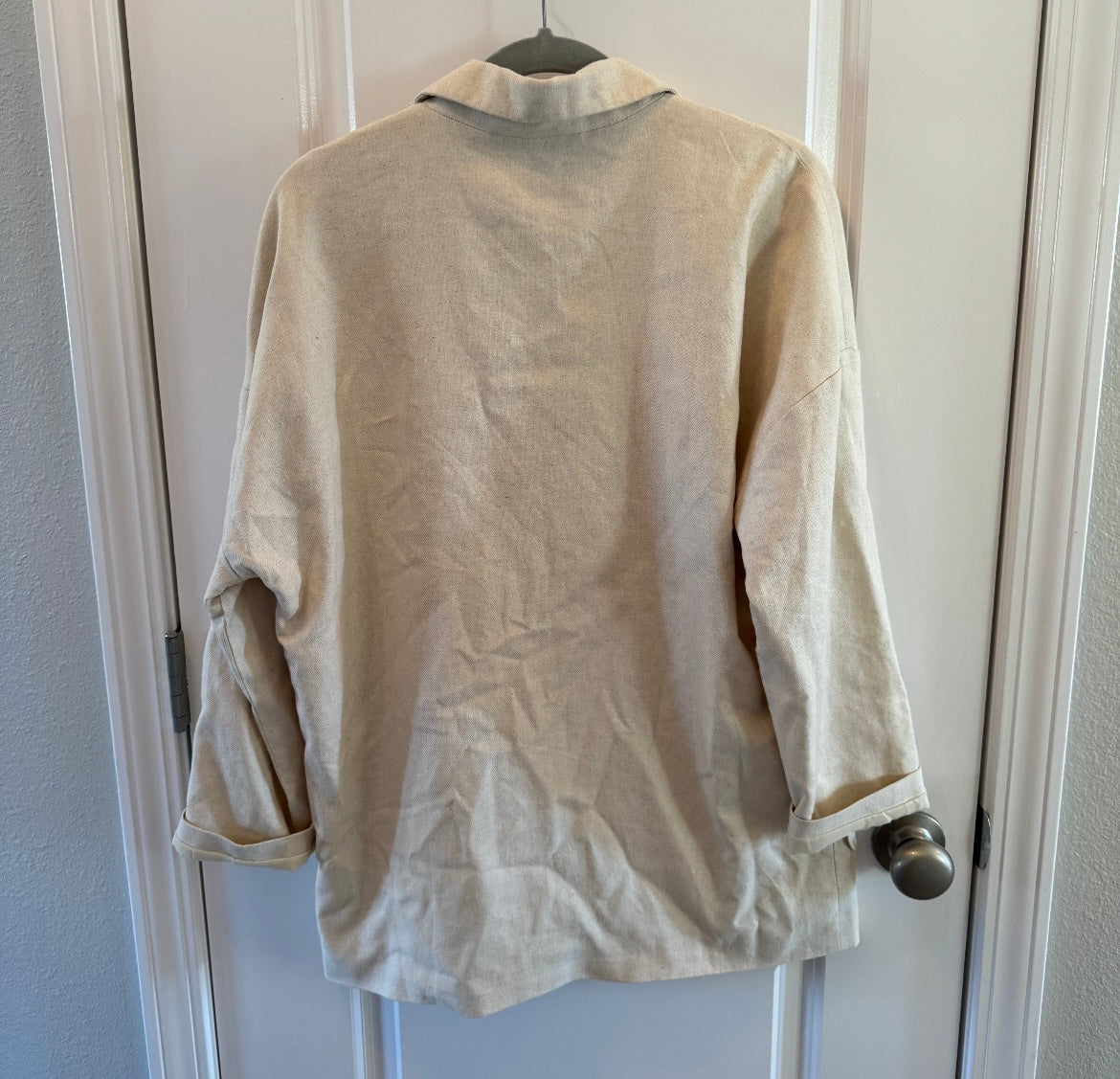 Oversized Blazer Women’s Size Medium Cream