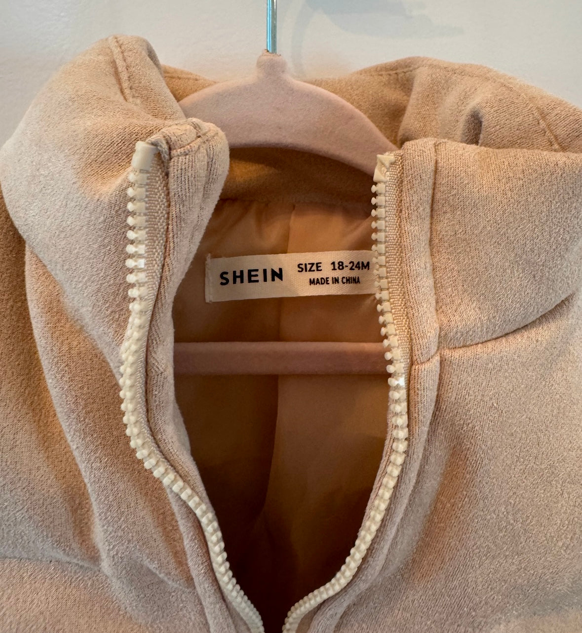 Puffy Vest Baby Size 18-24M Tan