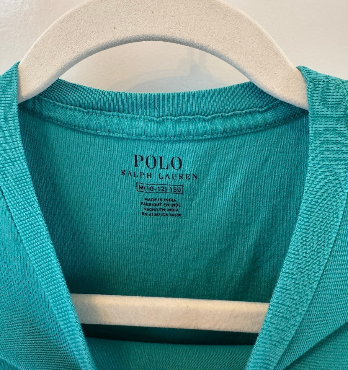 Polo Ralph Lauren Tee Youth Size Medium Teal