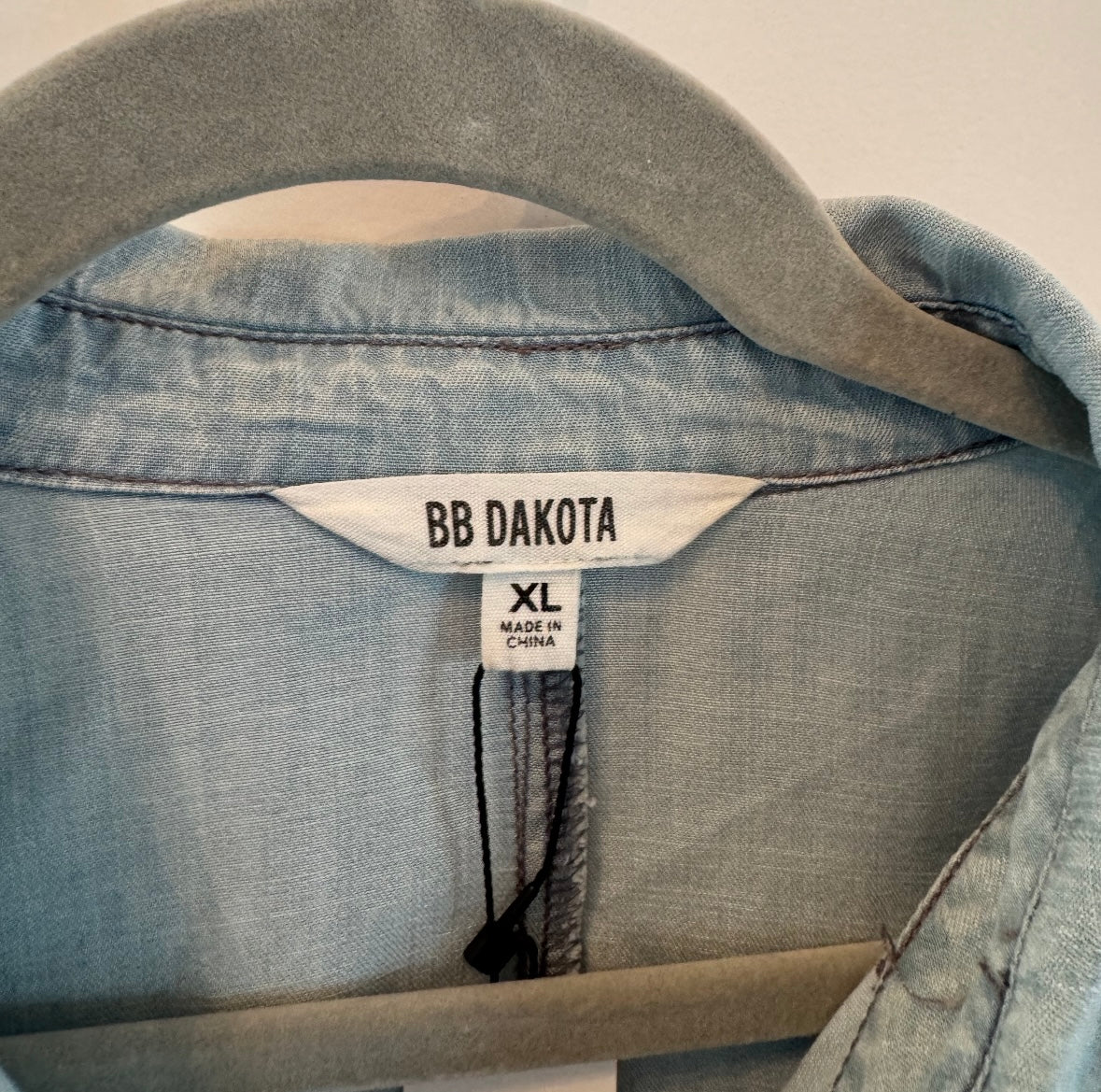 BB Dakota Chambray Dress Women’s XL NWT