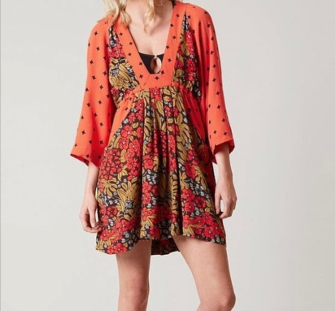 Free People Tallulah Dress Women’s Size Small Orange