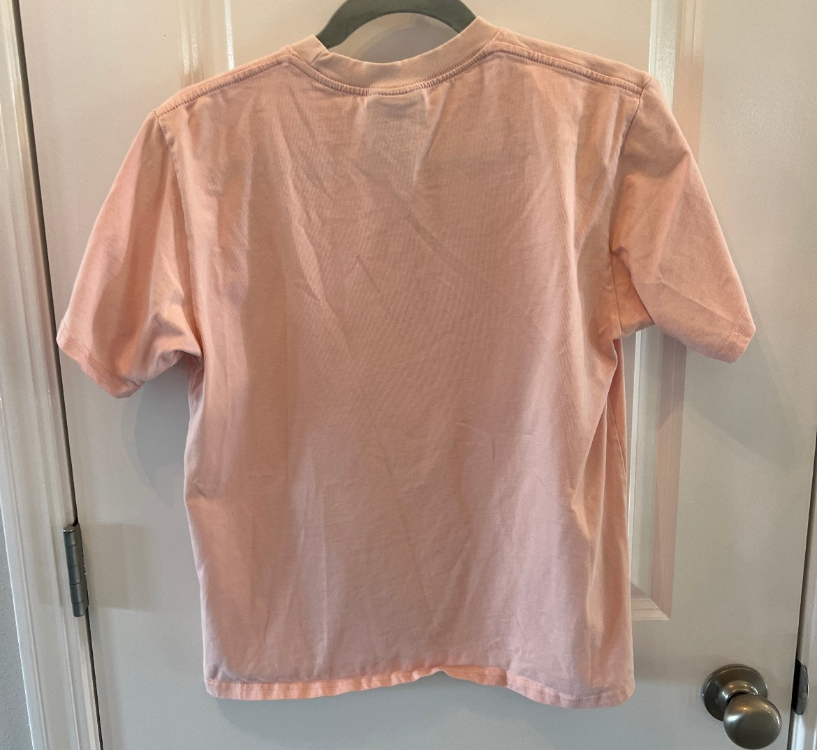 Drew House Justin Bieber Smiley Short Sleeve Crewneck Tee Women’s Size Small Pink