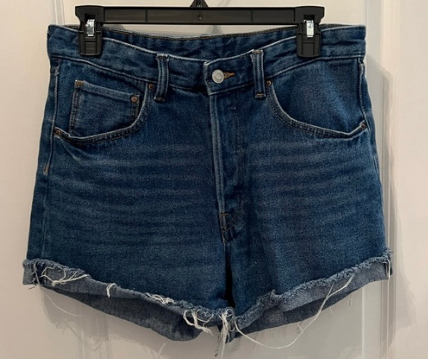 H&M Cutoff High Waist Denim Shorts Women’s Size 8
