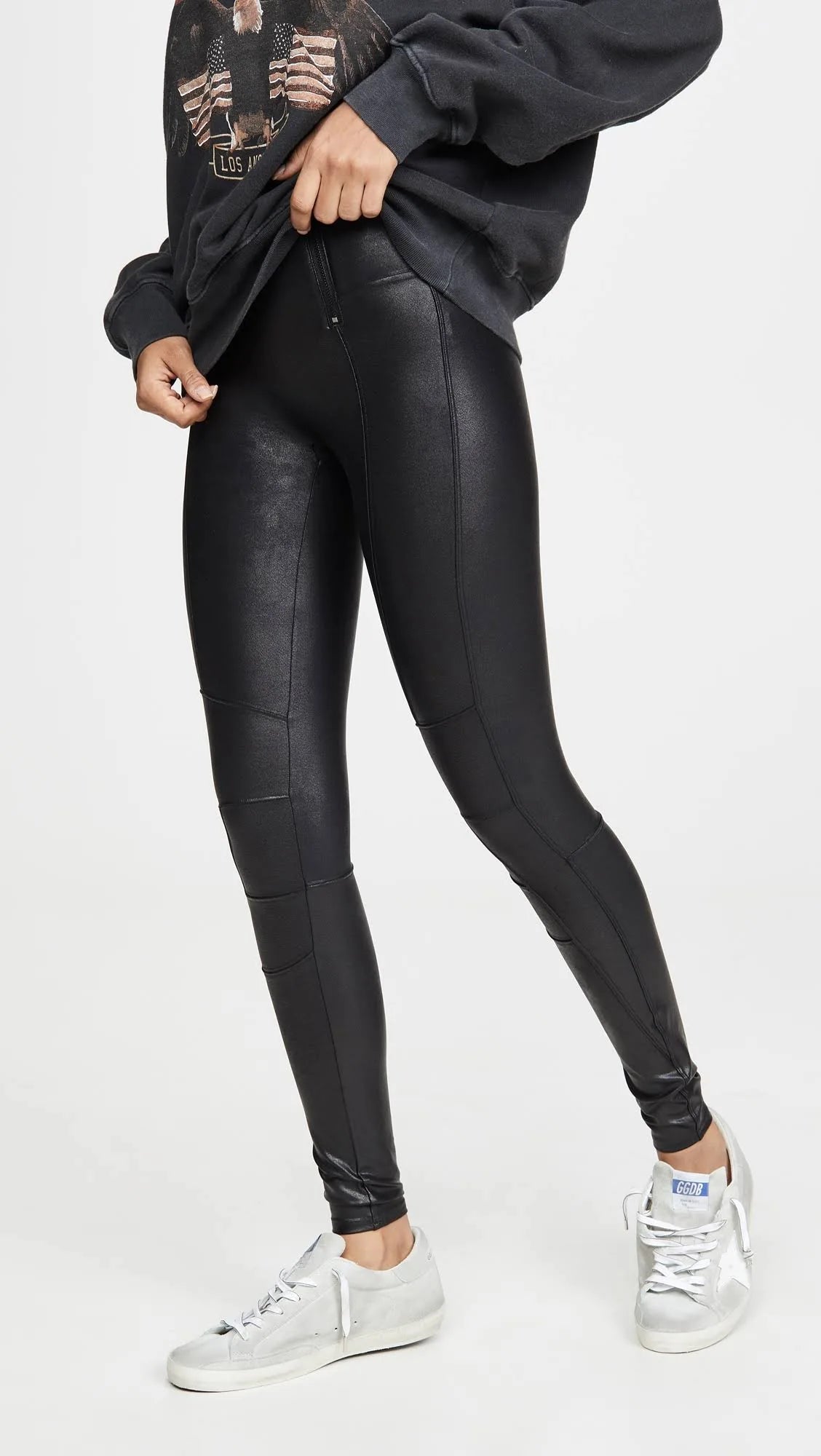 Spanx Faux Leather Leggings Women’s Medium Black