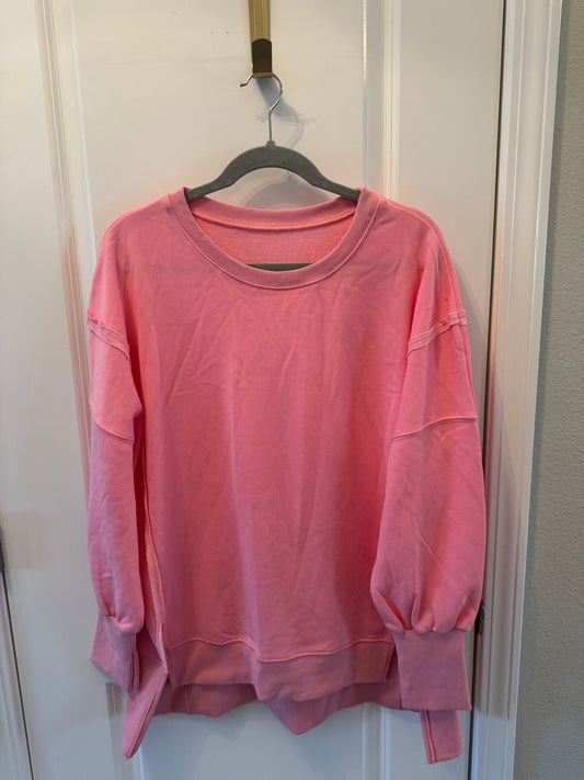 Oversized Sweatshirt Women’s Medium Pink