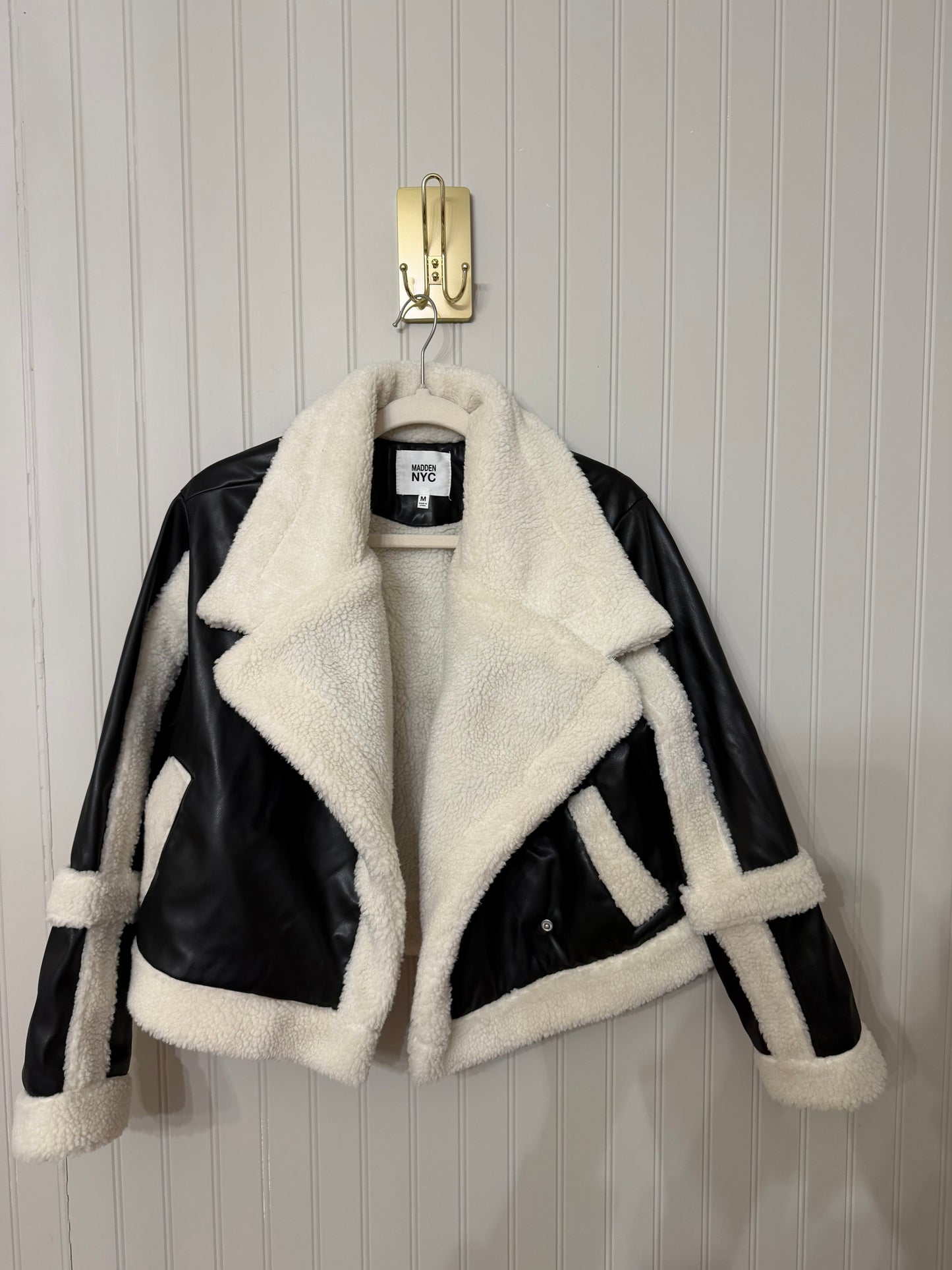 Madden NYC Faux Shearling Jacket Women’s Medium